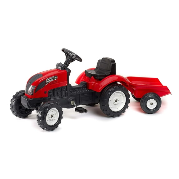 Falk Red Garden Master Ride-On tractor with trailer +2 years