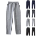 thumbnail image 1 of Falkdiz Boys Cotton Pants Loose Straight Leg Pockets Back to School Sport Pantalones Relaxed fit Elastic Waist Trendy Trousers for Boys, Gray, Size: 6 Years, 1 of 9
