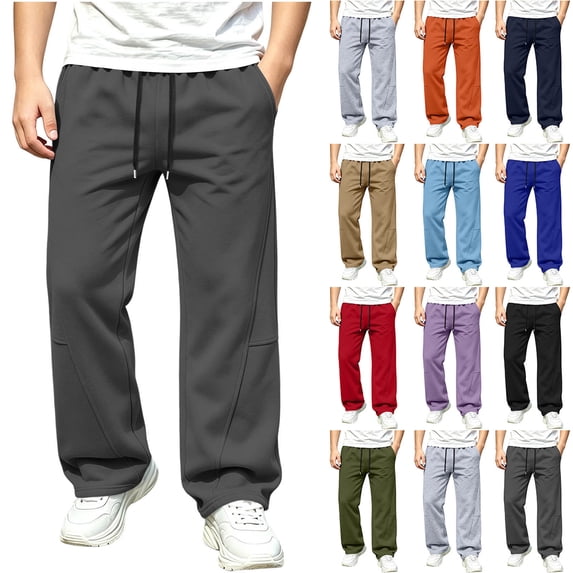 Falkdiz Boys Drawstring Sweatpants Straight Leg Open Bottom Pockets Solid Color Sport Trendy Relaxed fit Pants for Boys Pantalones, Khaki, Size: 5-6 Years