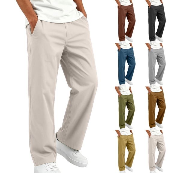Falkdiz Boys Loose Pants Outdoor Workout Pockets Straight Leg Solid Color Relaxed fit Casual Pantalones Trousers for Boys, Army Green, Size: 120