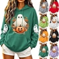 thumbnail image 1 of Falkdiz Halloween Sweatshirts for Women Winter Long Sleeve Pullover Cute Hooded Graphic Trendy Casual Outdoor Womens Hoodies, 1 of 7