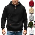 thumbnail image 1 of Falkdiz Hooded Sweatshirts for Boys Warm with Pockets Pullover Outdoor Winter Casual Long Sleeve Stylish Boys Shirts,Black,Size: 13, 1 of 8