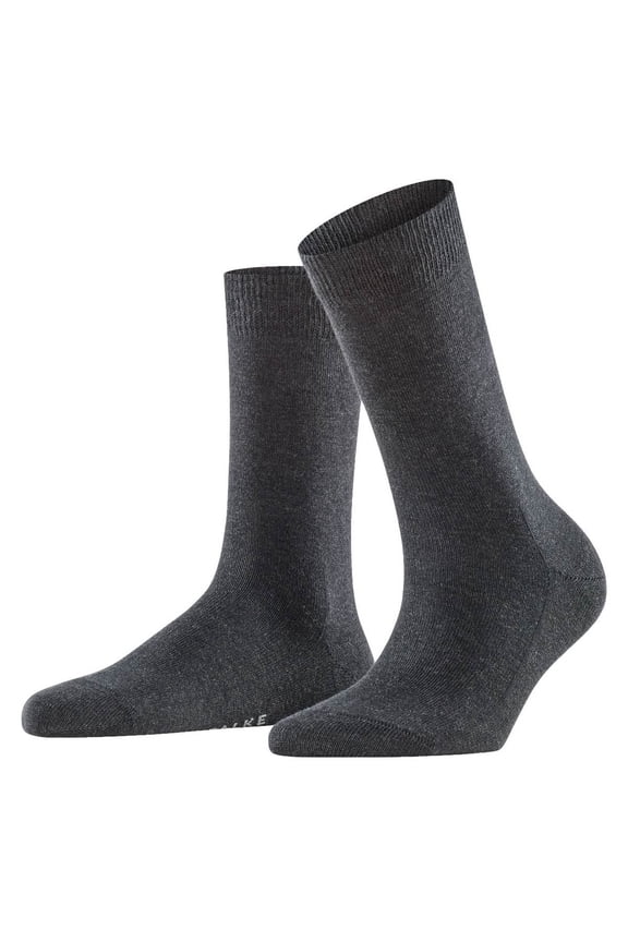 Women's Socks - Family So, Short Socks, Single Colour Anthracite 39-42 (Uk 6-8)