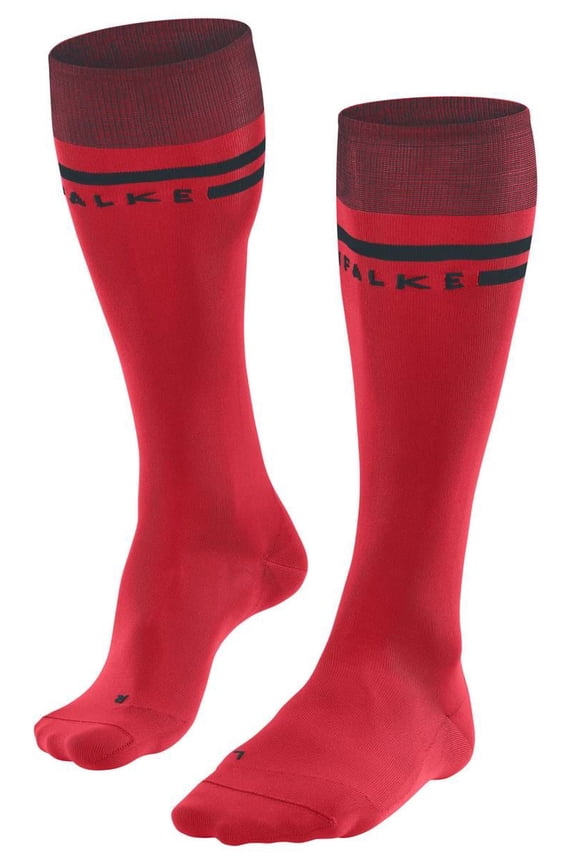 SK7 Race Skiing Knee High Socks - Lipstick Red