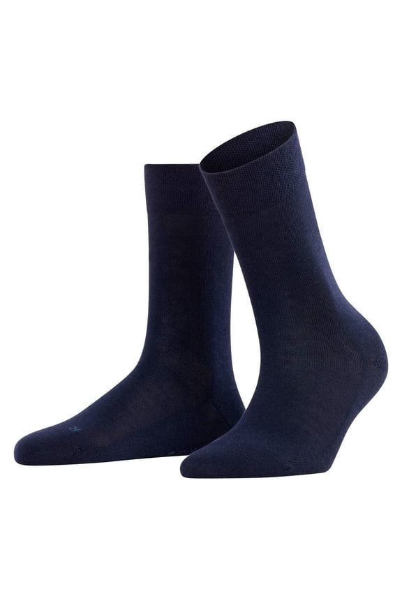 Women's Socks - Sensitive London, Short Socks, Unicolor Dark Blue 35-38 (Uk 2.5-5)