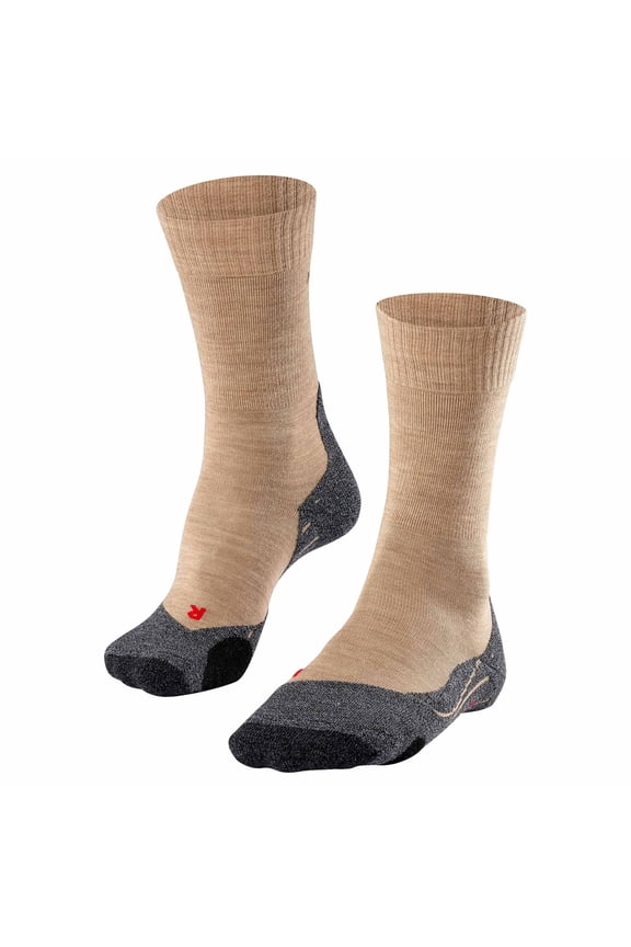 Women's Socks - Trekking Socks Tk 2, Ergonomic, Merino Wool Mix Sand 41-42 (7-8 Uk)