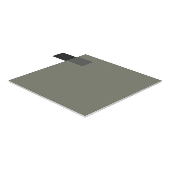 Falken Design Acrylic Gray Transparent 29% 12 in. x 12 in. x 1/8 in.