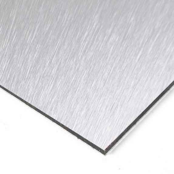 Falken Design Aluminum Composite Brushed Silver 48 in. x 48 in. x 1/8 in.