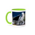 thumbnail image 1 of 3drose, Falkland Islands, Albatross, Chick, 15oz Two-tone Green Mug, 1 of 6