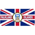 thumbnail image 1 of Falkland Islands Flag With Territory Name Novelty Car Auto License Plate, 1 of 3
