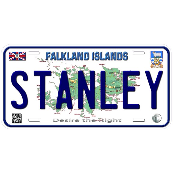 Falkland Islands Stanley Custom Novelty Car License Plate