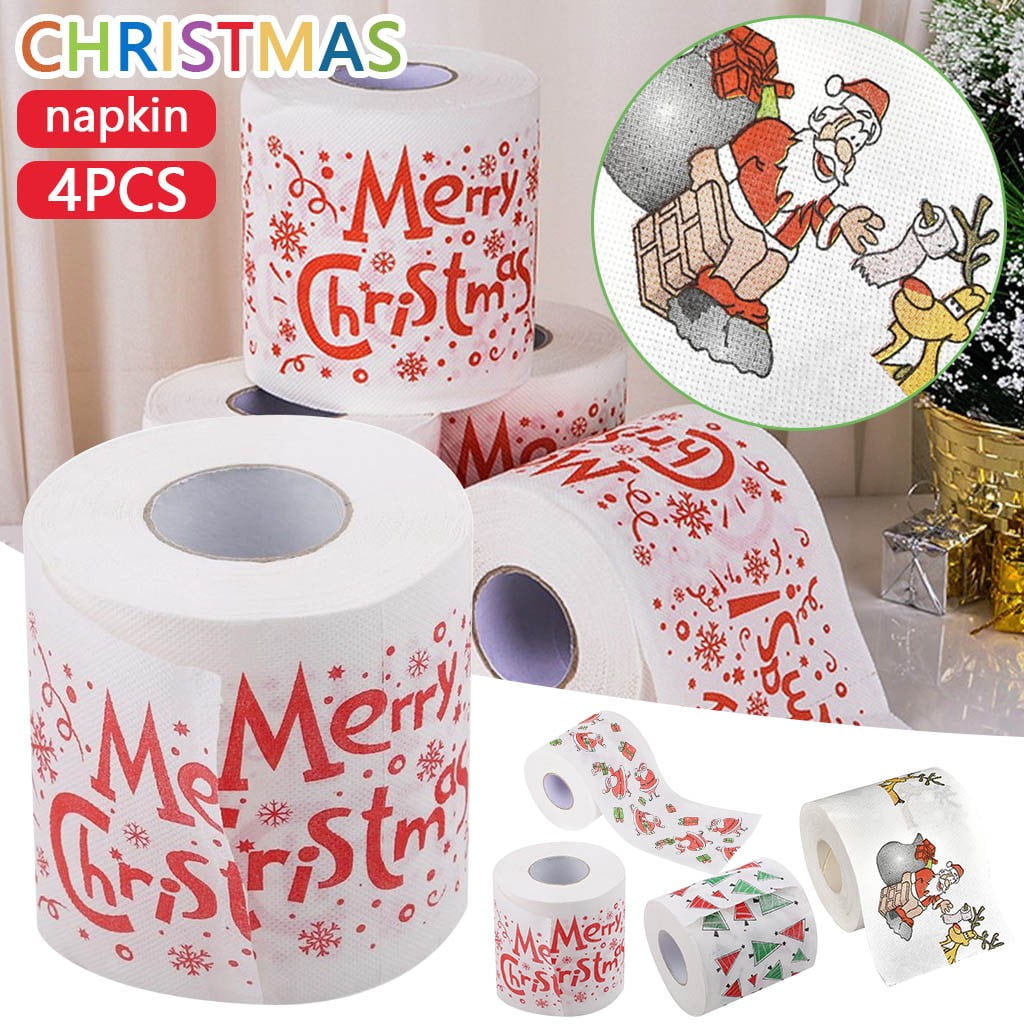 Fall 2024 Christmas Roll Paper Napkin Colored Paper Creative