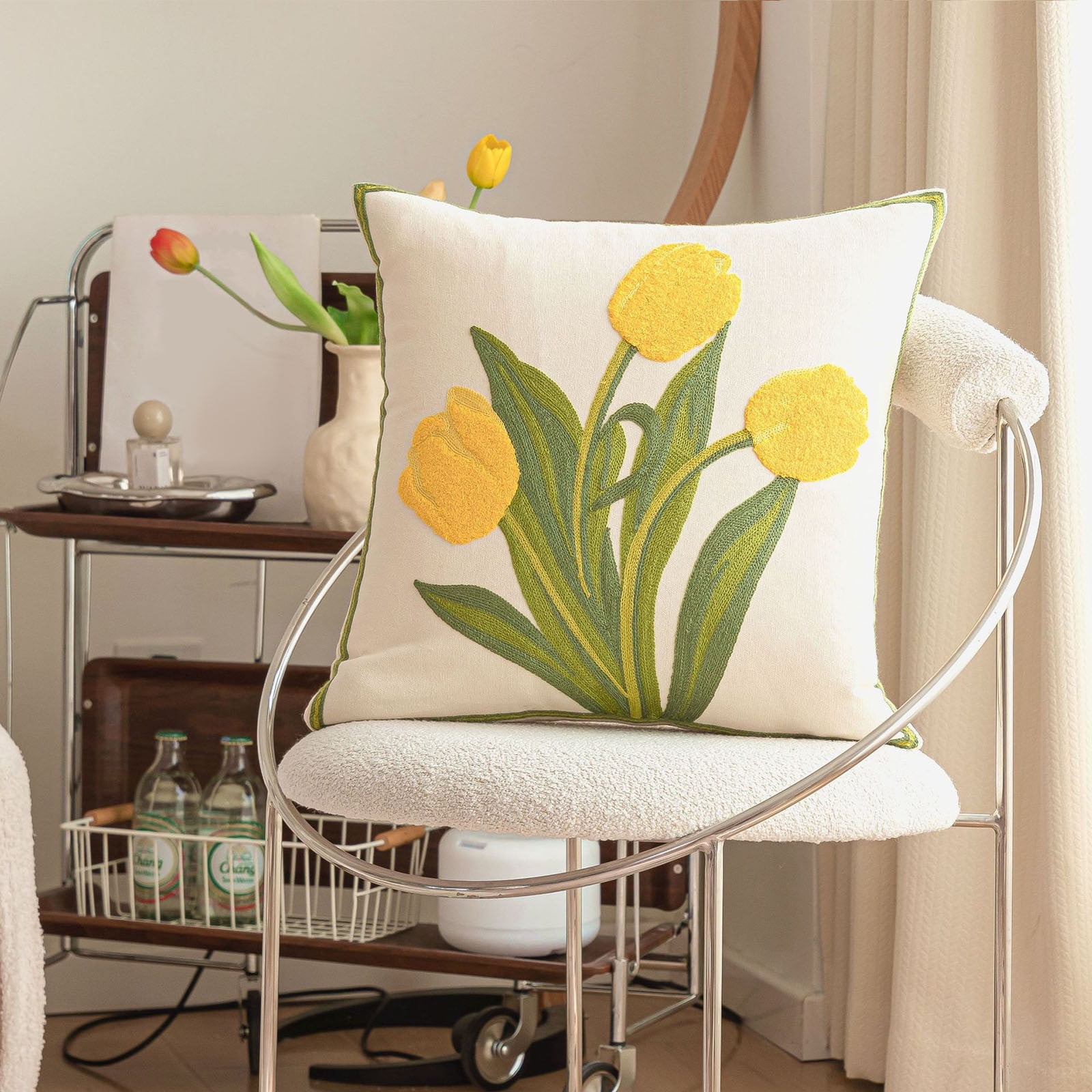 Fall 2024 Mother's Day Style Embroidered Pillowcase