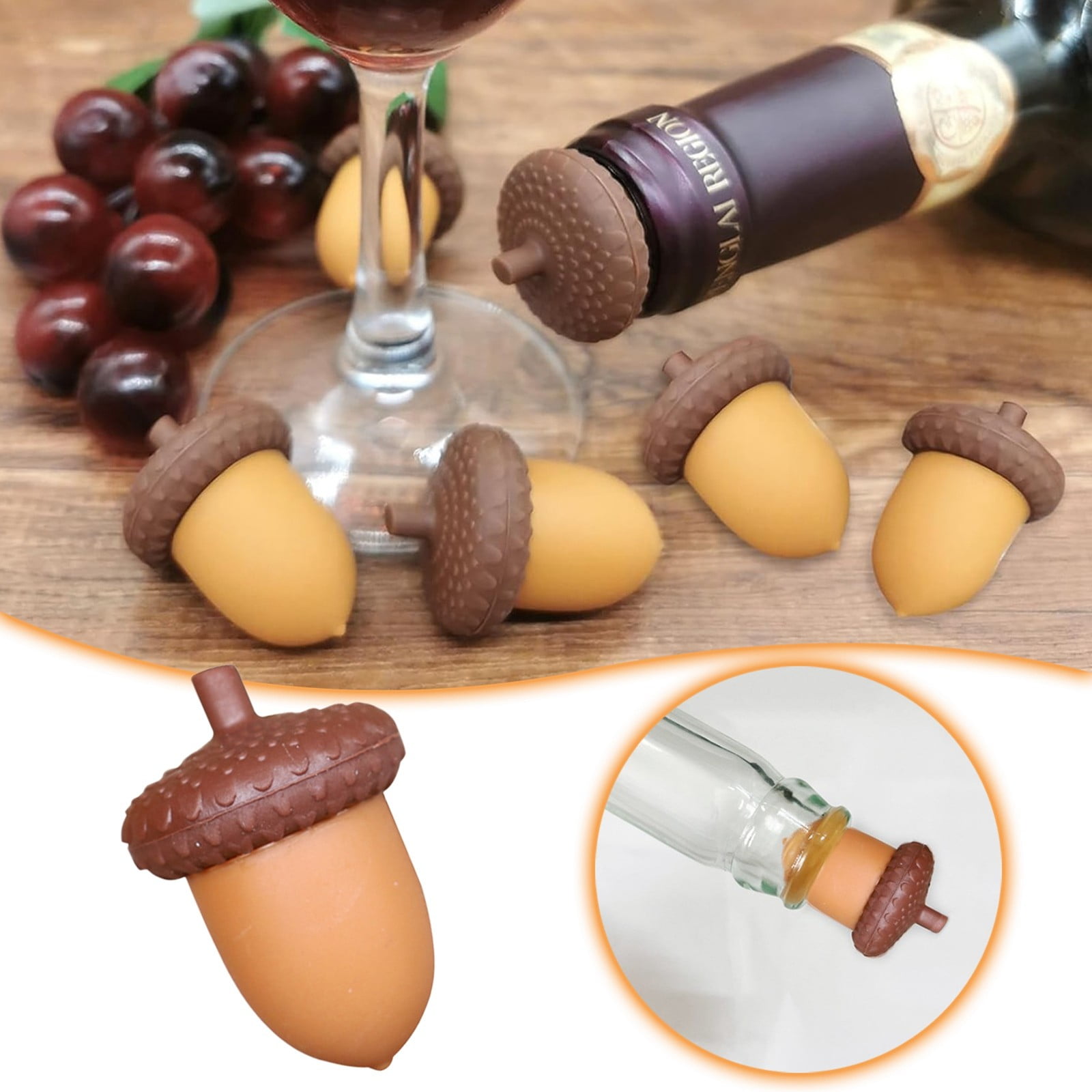 Fall 2024 Silicone Stoppers –Airtight Seal On Bottles–Funny Bottle ...