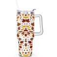 thumbnail image 1 of Fall 40oz Vacuum Insulated Tumbler Stainless Steel Travel Cup Handle Flip Straw Lid Leak Proof Gift for Men Women Travel Must Haves, 1 of 5