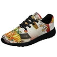 thumbnail image 1 of Fall American flag Fall For Jesus He Never Leaves Shoes Sneakers Black Size 12, 1 of 7