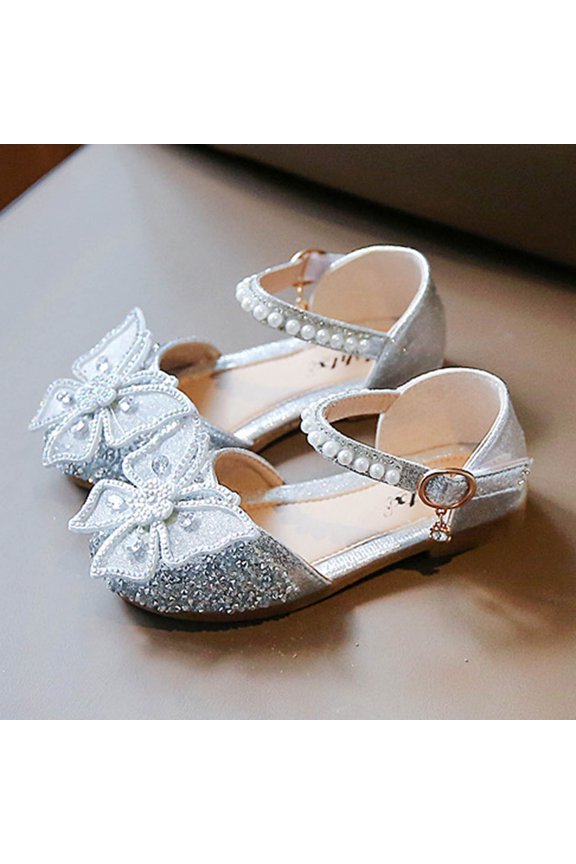 Fall And And Knot Water Soft Bottom Princess Shoes For Students Cute Dance Shoes Children Shoes