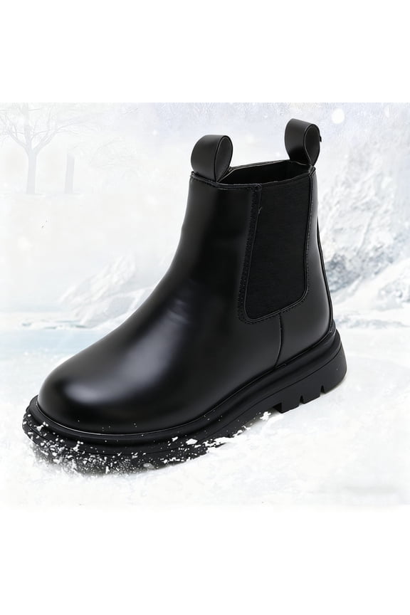 Fall And Winter Fashion Bow Knot Long Barrel Leather Little Girl Fashionable Princess Boots boys dress shoes