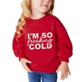 thumbnail image 1 of Fall And Winter Middle Big Girls Boys Heart Print Long Sleeve Top Sweater, 1 of 4