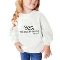 thumbnail image 1 of Fall And Winter Middle Big Girls Boys Heart Print Long Sleeve Top Sweater, 1 of 4