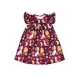 thumbnail image 1 of Fall Animal Milk Silk Flutter Dress, 1 of 1