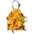 thumbnail image 1 of Fall Apron Wet Fall Leaves in Rainy Weather Maple Tree Nature in November Change of Seasons Theme, Unisex Kitchen Bib Apron with Adjustable Neck for Cooking Baking Gardening, Multicolor, by Ambesonne, 1 of 3