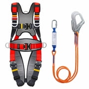 Fall Arrest Safety Harnesses Full Body Protection Red Roofing Harness Construction Harness 5 Point Adjustment Harness Back Padded,arneses de seguridad para construcci n ANSI/ASSP Compliant