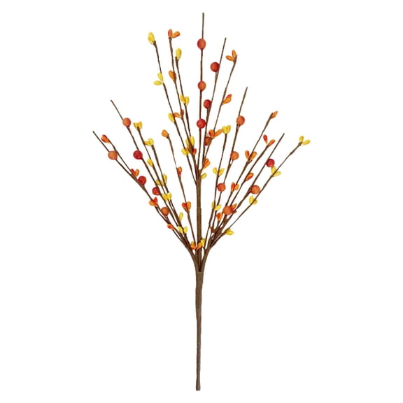 Fall Artificial Berry Stems, Ongmies Artificial Plants Outdoor, Fall Artificial Berry Stems with Pumpkin – Autumn Orange Picks & Branches for Thanksgiving, Home Vase Arrangements & Christmas Decor