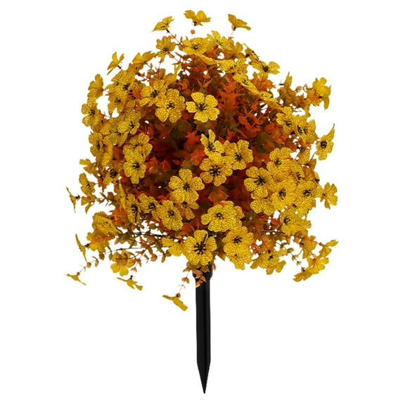 Fall Artificial Flowers for Outdoors, Ongmies Fall Artificial Topiary Trees & Shrubs – Faux Flowers for Outdoor Garden & Landscape Decor, Faux Flowers Garden Stake