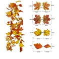 thumbnail image 1 of Fall Artificial Maple Leaf Vine,5.74Ft Thanksgiving Faux Autumn Foliage Garland, Trailing Hanging Harvest Greenery Swag, Farmhouse Decor Garland, Outdoor Indoor Autumn Hanging Foliage Ornament, 1 of 2