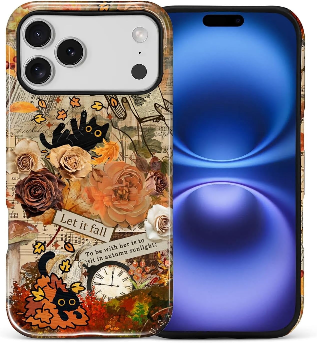 Fall Autumn Collage Phone Case Compatible with iPhone 18 Pro Max/17 Pro ...