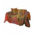 thumbnail image 1 of Fall Autumn Forest Sofa Couch Covers for Dogs,Washable Sofa Throw Cover Single Slipcovers for Armchair with Tassels,High Tree Narrow Path Red Orange Couch Protector Towel Blanket Medium 71''x91'', 1 of 8