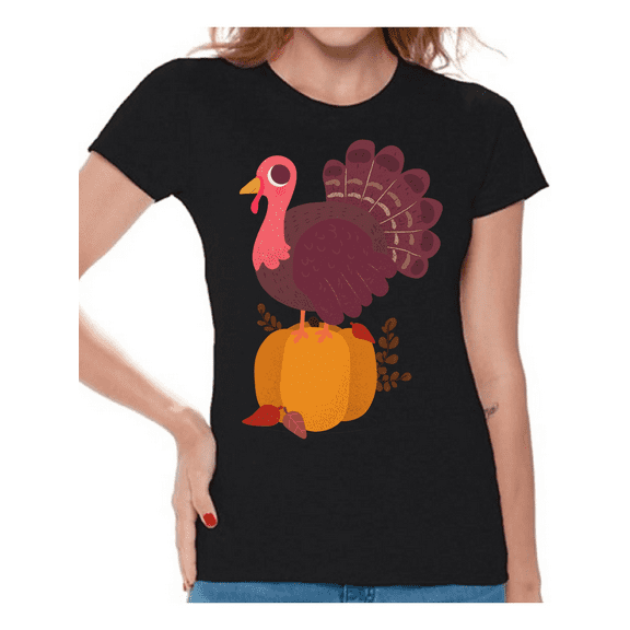 Fall Autumn Harvest Thanksgiving Holiday Women T-Shirt