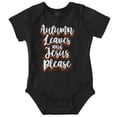 thumbnail image 1 of Fall Autumn Leaves and Jesus Please Bodysuit Jumper Girls Infant Baby Brisco Brands NB, 1 of 6