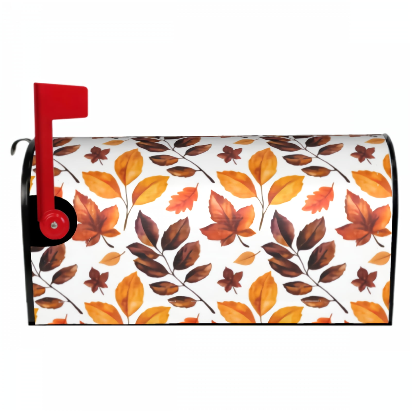 Fall Autumn Maple Leaf Mailbox Covers Orange Yellow Brown