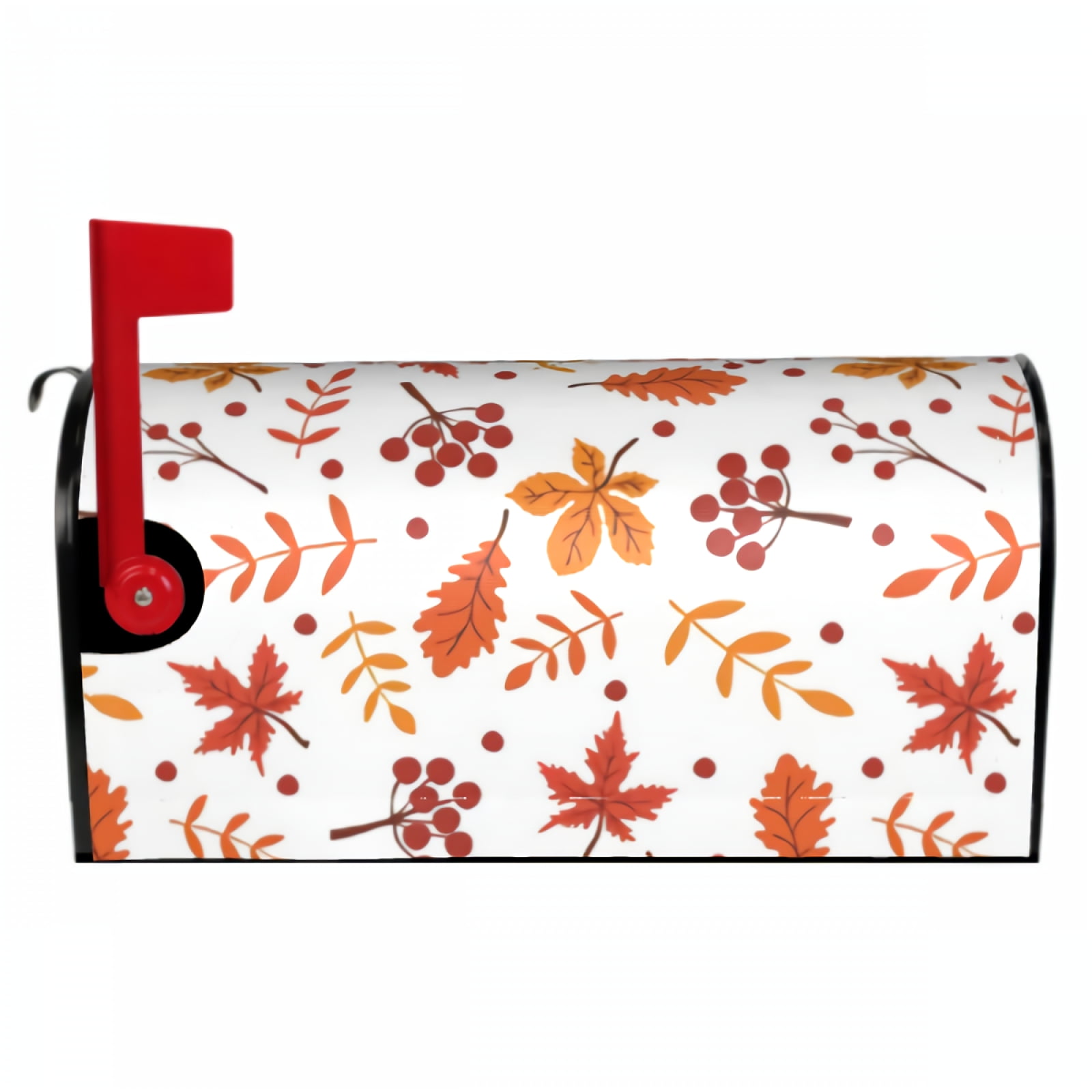 Fall Autumn Maple Leaf Mailbox Covers Orange Yellow Green