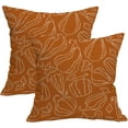 thumbnail image 1 of Fall Autumn Pumpkin Throw Pillows Cover Set of 2,Orange Pumpkins Thanksgiving Outdoor Pillow Covers 18x18 Inch Harvest Linen Decorative Pillow Cases for Home Bedroom Couch Sofa Decor, 1 of 6