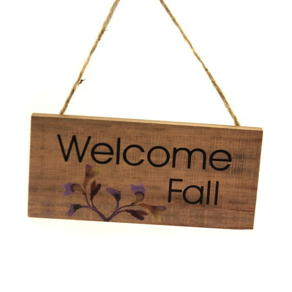 Fall Autumn Serenity Sign Wood Autumn Leaves Greeting Er60177 Welcome