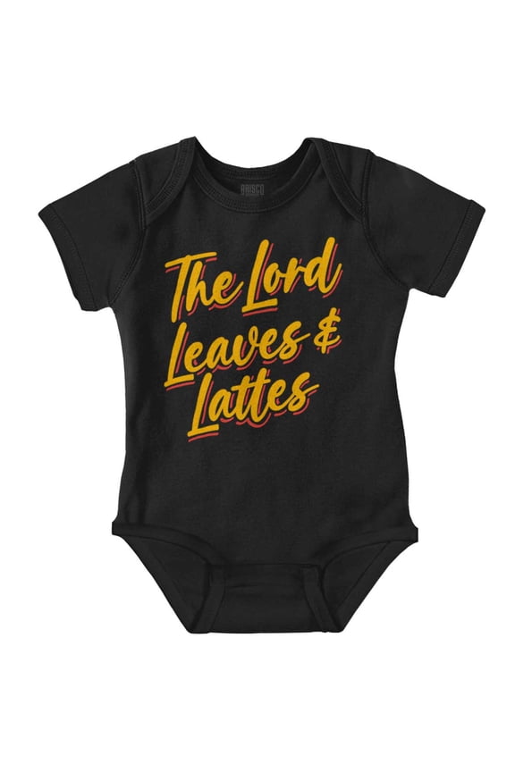 Fall Autumn The Lord Leaves Lattes Bodysuit Jumper Girls Infant Baby Brisco Brands 12M