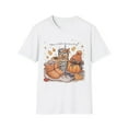 thumbnail image 1 of Fall Autumn Vibes T-Shirt – Cozy Pumpkin Spice Tee, Retro Boots and Coffee Shirt, Cute Thanksgiving Holiday Top, 1 of 2