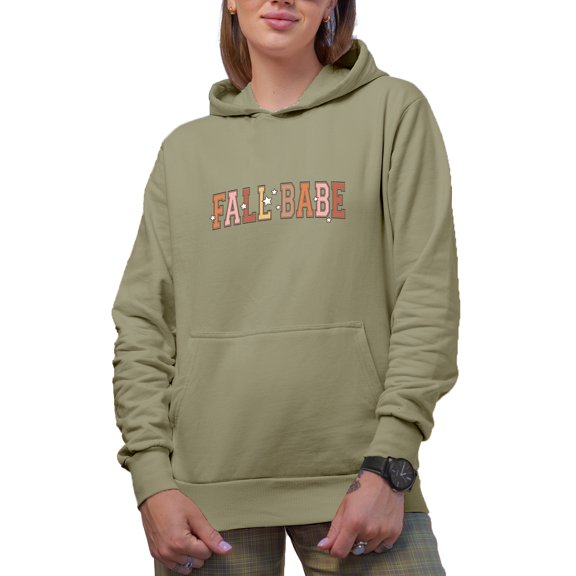 Fall Babe, Autumn Merch Gift, Sand Hooded Sweatshirt or Hoodie, 2XL