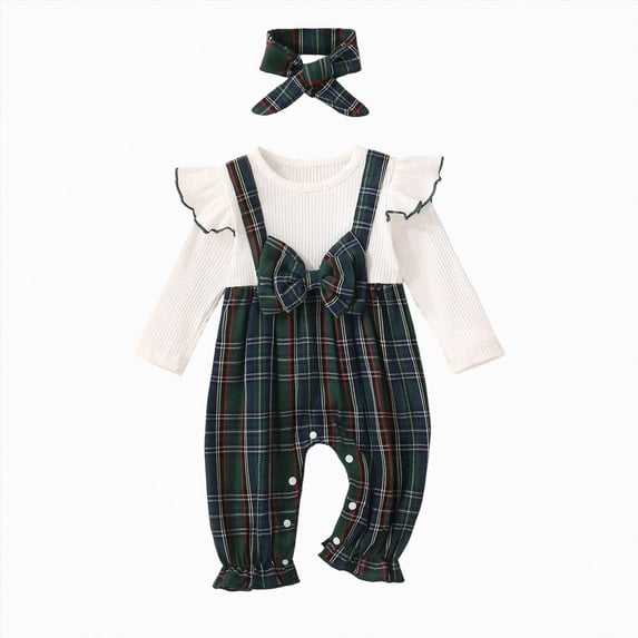 Fall Baby Girl Romper Letter Embroidery Long Sleeve Jumpsuit with Hat