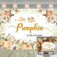 thumbnail image 1 of Fall Baby Shower Backdrop A Little Pumpkin is On The Way Background Fall Pumpkin Thanksgiving Baby Shower Party Decorations Banner Supplies Photo Booth Props, 1 of 5