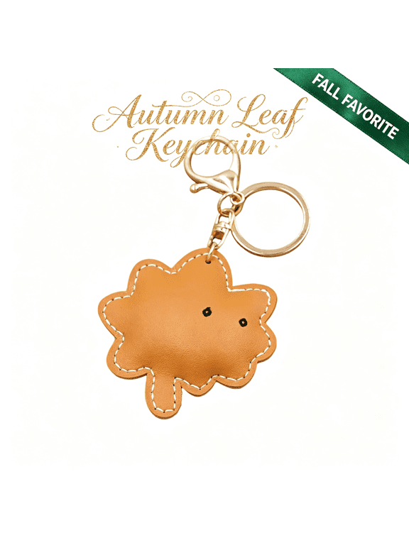 Fall Bag Charms Purse Charms Leather Leaf Keychain Retro Aesthetic Keychain Accessories for Women Handbags Backpacks Thanksgiving Decorations by MPOISVA