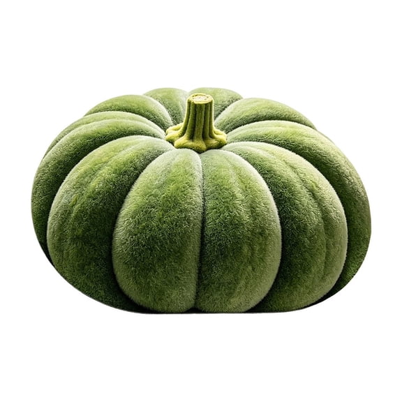 Fall Bathroom Rug, Cute Pumpkin Shape Bath Mat Autumn Non Slip Shower Rugs for Front Door Floor Kitchen Bedroom Living Room Decor Green