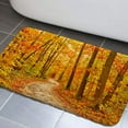 thumbnail image 1 of Fall Bathroom Rugs, Autumn Forest Non-Slip Bath Rugs Harvest Falling Maple Leaves Fall Bathroom Rugs Set for Bathroom, Autumn Bathroom Rug Mat 19X31inch, Extra Soft and Absorbent Bath Rugs, 1 of 3