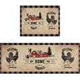 thumbnail image 1 of Fall Bathroom Rugs,Truck Buffalo Plaid Pumpkin Autumn Bath Rugs for Bathroom Non-Slip and Washable,Soft Absorbent Quick Dry Diatomaceous Earth Bath Mats Inside Entryway Door Mat 17"x27", 1 of 6