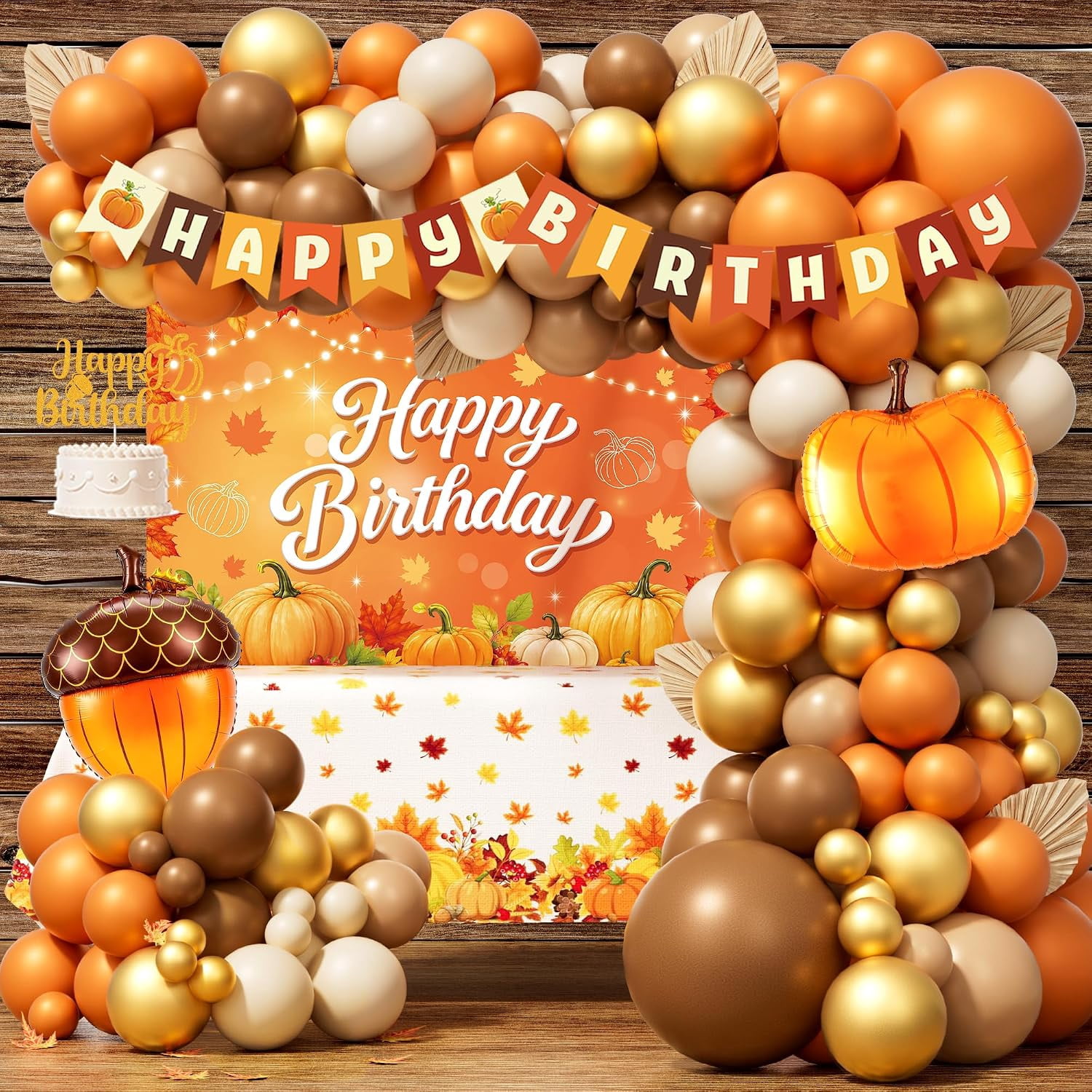 Fall Birthday Party Decorations, Fall Autumn Pumpkin Birthday Decor Kit ...