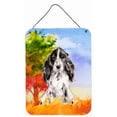 thumbnail image 1 of Fall Black Parti Cocker Spaniel Wall or Door Hanging Prints, 1 of 2