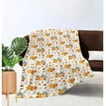 thumbnail image 1 of Fall Blanket Pumpkin Leaf Blanket Soft Fleece Blanket Thanksgiving Throw Blankets Pumpkin Throw Blankets 40" x 50", 1 of 6